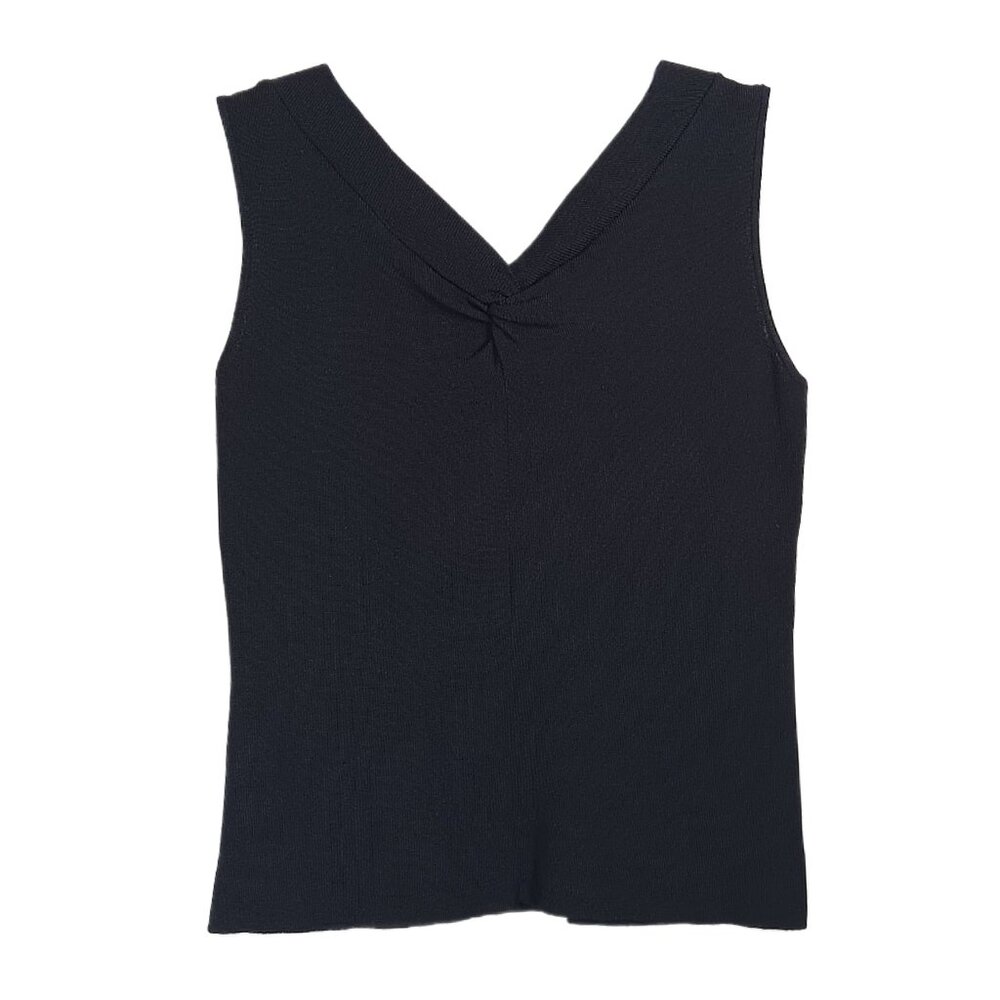 Joseph A Blouse Womens Medium Black Nylon Blend Stretchy Sleeveless Top